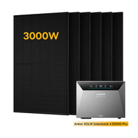 <tc>Anker SOLIX Solarbank</tc> 4 E5000 Pro, avec 6 x 500 bifaciaux <tc>Panneaux solaires</tc>, par <tc>Powerness</tc>