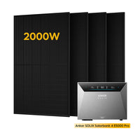 <tc>Anker SOLIX Solarbank</tc> 4 E5000 Pro, avec 4 x 500 bifaciaux <tc>Panneaux solaires</tc>, par <tc>Powerness</tc>