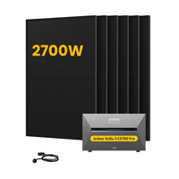 Anker SOLIX Solarbank 3 E2700 Pro Solaranlage, mit 6 x 450W Bifazialen Solarmodulen, by Powerness