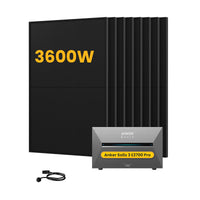 Anker SOLIX Solarbank 3 E2700 Pro Solaranlage, mit 8 x 450W Bifazialen Solarmodulen, by Powerness