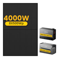 Anker Solarbank 3 E2700 Pro mit Power Dock Multisystem, mit 8 x 500 Bifaziale Solarmodule, by Powerness