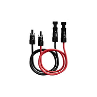 4 x <tc>Panneau solaire</tc>-<tc>Rallonge</tc> avec connecteur MC4 pour 2 panneaux - 2 m (Recommandé pour HMS-1600)