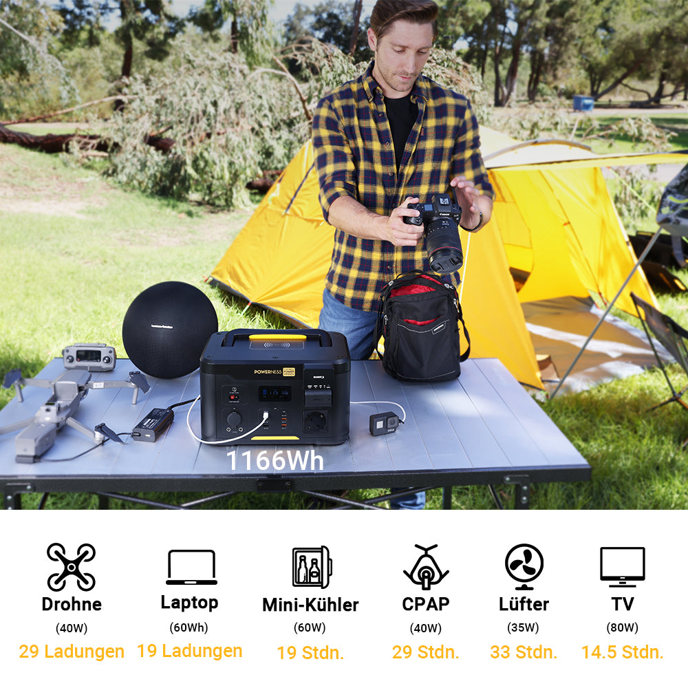 Station d'alimentation portable Powerness Hiker U1000